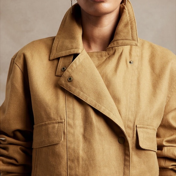 Banana Republic Amelia Flight Jacket - caramel apple camel - Picture 2 of 12